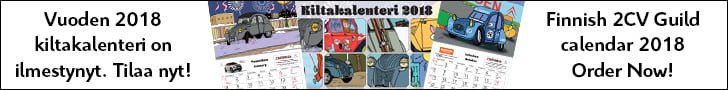 Finnish 2CV Guild Calendar 2018