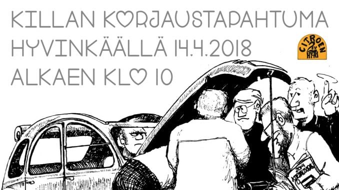 Korjaustapahtuma Hyvinkäällä 14.4.2018