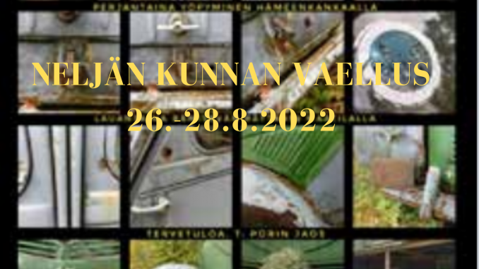 NELJÄN KUNNAN VAELLUS 26.-28.8.2022