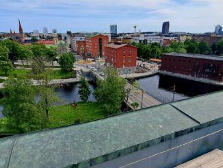 Liikekeskus Siperin yläkerrasta otettu kuva