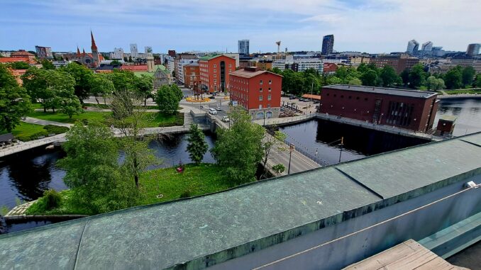 Liikekeskus Siperin yläkerrasta otettu kuva